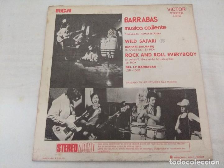 Discos de vinilo: SINGLE/BARRABAS/WILD SAFARI. - Foto 3