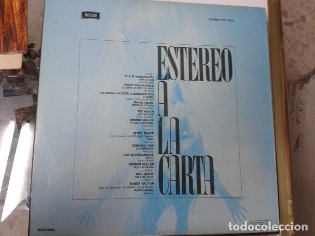Discos de vinilo: LP - ESTEREO A LA CARTA - VARIOS - Foto 2