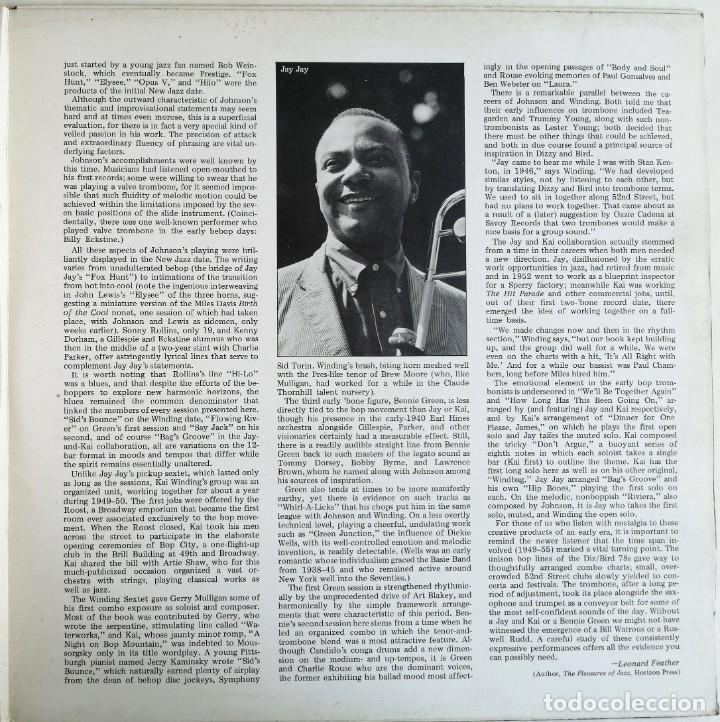 Discos de vinilo: J.J. Johnson. Kai Winding, Bennie Green, Early Bones - Foto 2