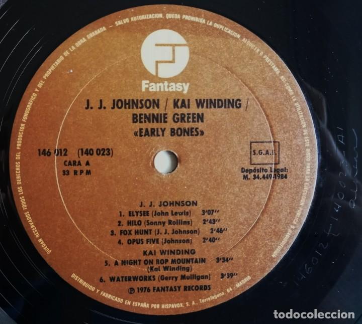 Discos de vinilo: J.J. Johnson. Kai Winding, Bennie Green, Early Bones - Foto 8