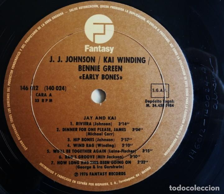 Discos de vinilo: J.J. Johnson. Kai Winding, Bennie Green, Early Bones - Foto 12