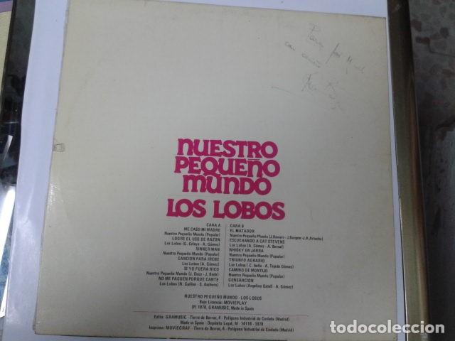 Discos de vinilo: NUESTRO PEQUE&Ntilde;O MUNDO LOS LOBOS - Foto 2