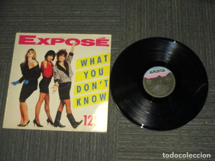 Discos de vinilo: EXPOSE - WHAT YOU DON&acute;T KNOW - MAXI - SPAIN - ARISTA - LV - - Foto 1