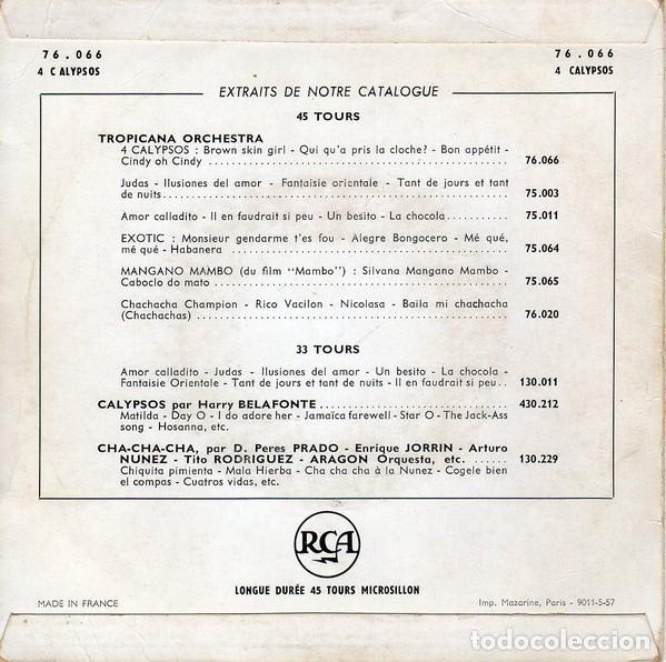 Discos de vinilo: 4 Calypsos - Tropicana Orchestra - Foto 2