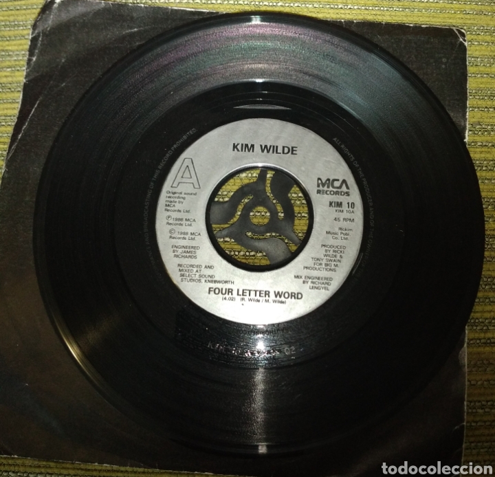 Discos de vinilo: Kim Wilde - four letter word. SOLO DISCO - Foto 1