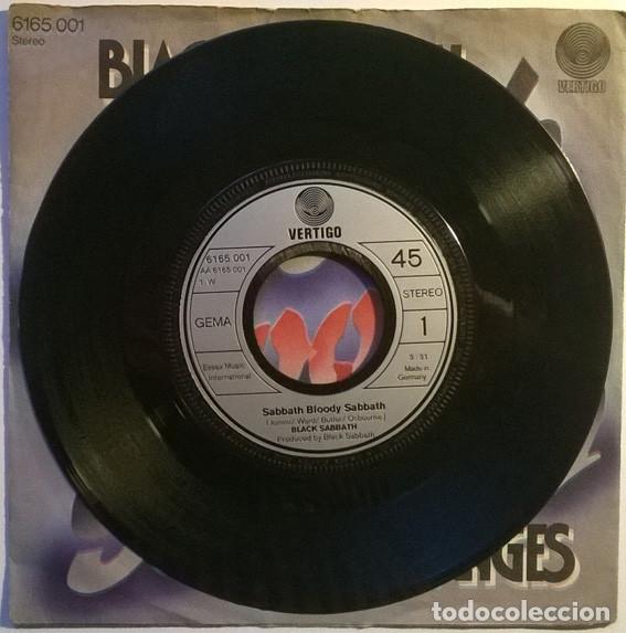 Discos de vinilo: Black Sabbath. Sabbath Bloody Sabbath/ Changes. Vertigo, Germany 1973 single - Foto 3