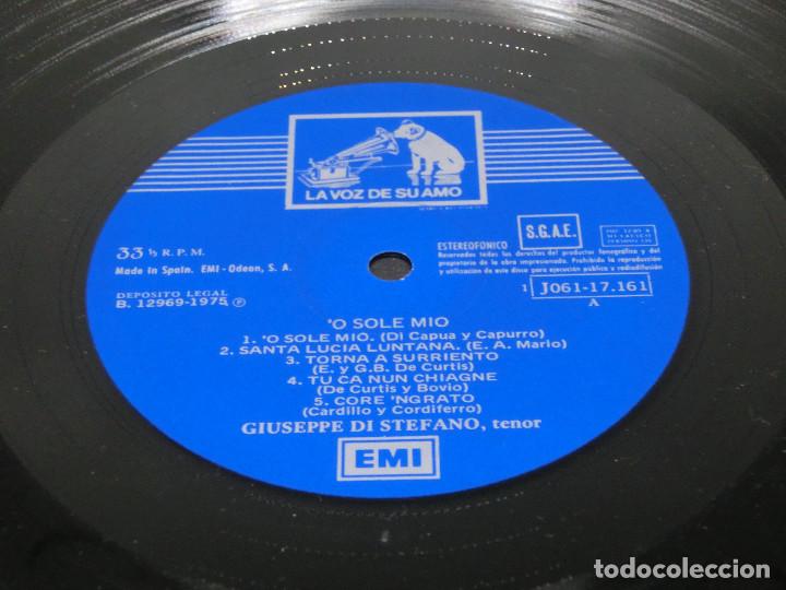 Discos de vinilo: LP - GIUSEPPE DI STEFANO - O SOLE MIO - 1975 - Foto 4