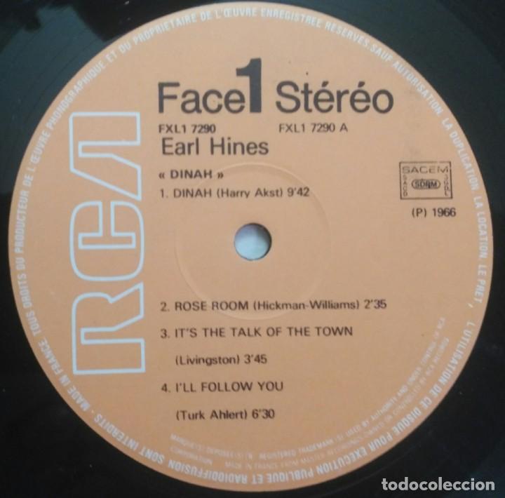 Discos de vinilo: Earl Hines &ndash; Dinah FRANCIA RCA MASTERS - Foto 4