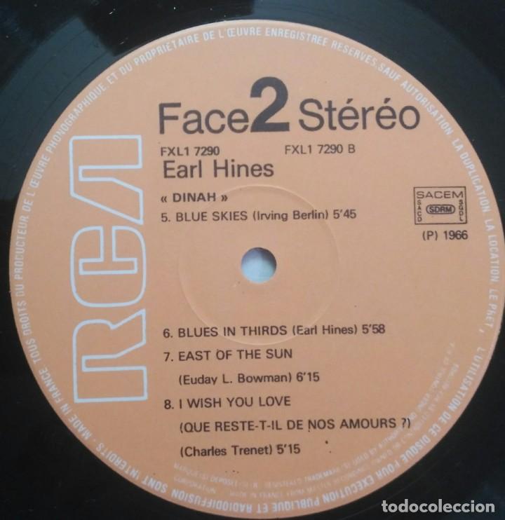 Discos de vinilo: Earl Hines &ndash; Dinah FRANCIA RCA MASTERS - Foto 5