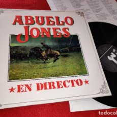 Discos de vinilo: ABUELO JONES EN DIRECTO LP 1992 3CIPRESES SPAIN ESPAÑA. Lote 191124718