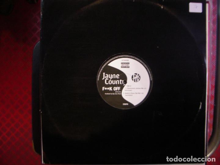 Discos de vinilo: JAYNE COUNTY- FUCK OFF. MAXISINGLE. - Foto 1