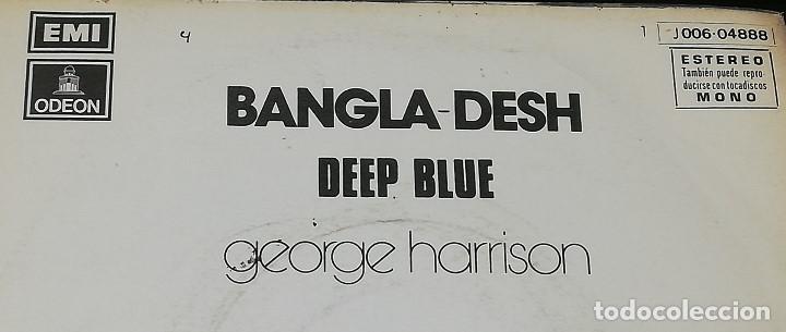 Discos de vinilo: SINGLE: GEORGE HARRISON (BANGLA-DESH / DEEP BLUE &middot; Emi-Odeon, 1971) - Foto 2