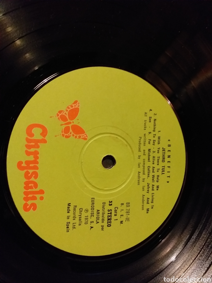 Discos de vinilo: JETHRO TULL BENEFIT - Foto 2
