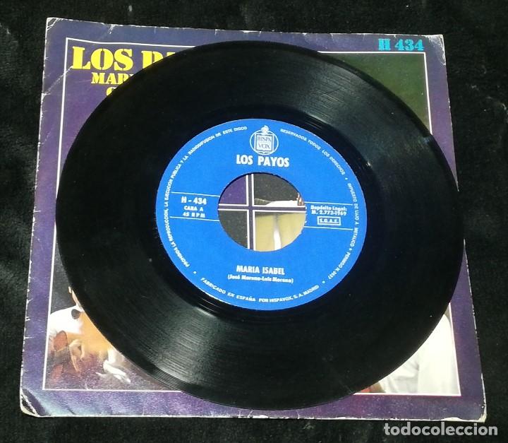 Discos de vinilo: SINGLE: LOS PAYOS (MAR&Iacute;A ISABEL / COMPASI&Oacute;N) &middot; HISPAVOX, 1969 - Foto 3
