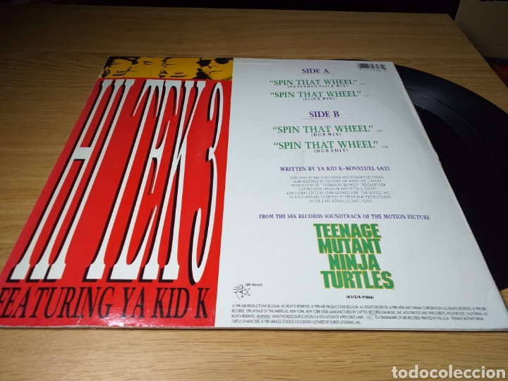 Discos de vinilo: HI TEK 3 SPIN THAT WHEEL - Foto 2