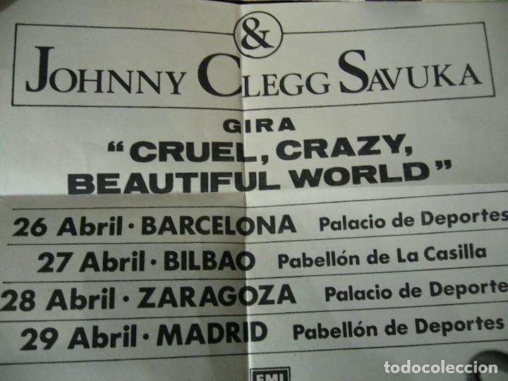 Discos de vinilo: JOHNNY CLEGG & SAVUKA SINGLE PROMO Cruel, Crazy, Beautiful World - Foto 6 - 191303051