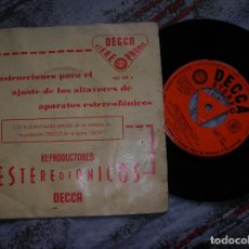 Discos de vinilo: DISCO AIDA SELECCIONES VERDI ,ORQUESTA FILARMONICA DE VIENA