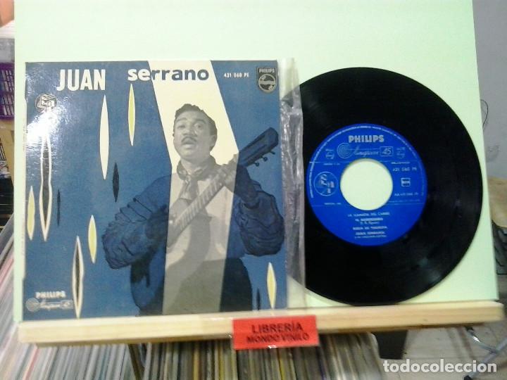 Disques de vinyle: LMV - Juan Serrano Y Su Conjunto Caribe. La Mujer De Antonio. Philips 1958, &lrm;ref. 421 060 PE