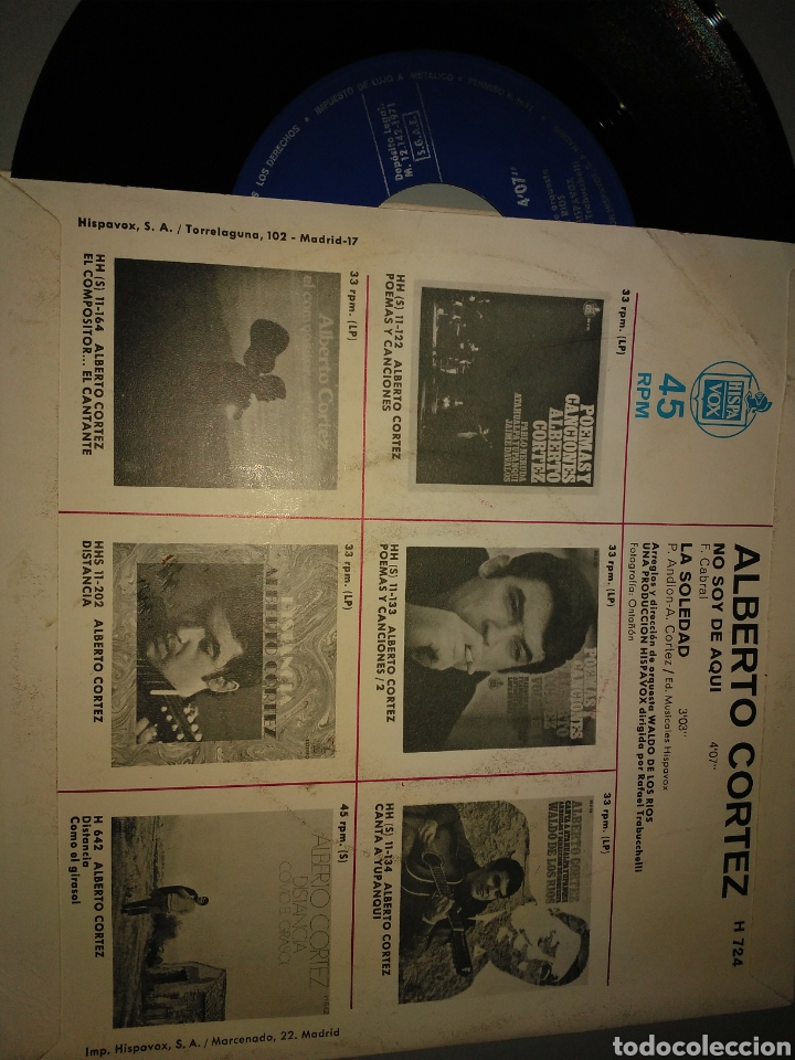 Discos de vinilo: Alberto Cortez - Foto 2