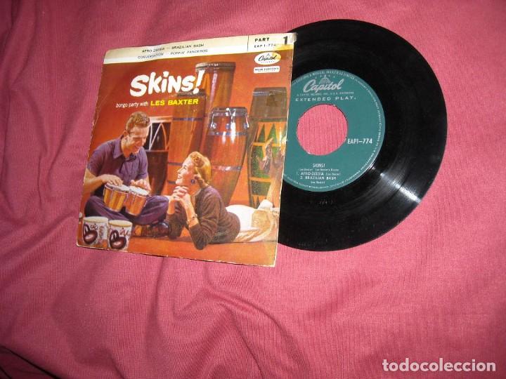 Discos de vinilo: Les Baxter . Skins! (Part 1) EP Capitol EAP 1-774 US - Foto 1