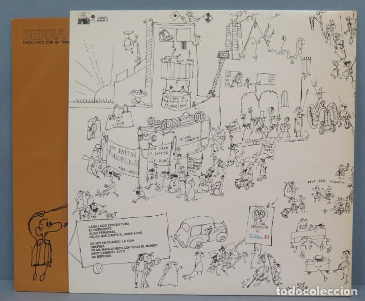 Discos de vinilo: LP. CADA LOCO CON SU TEMA. SERRAT - Foto 2