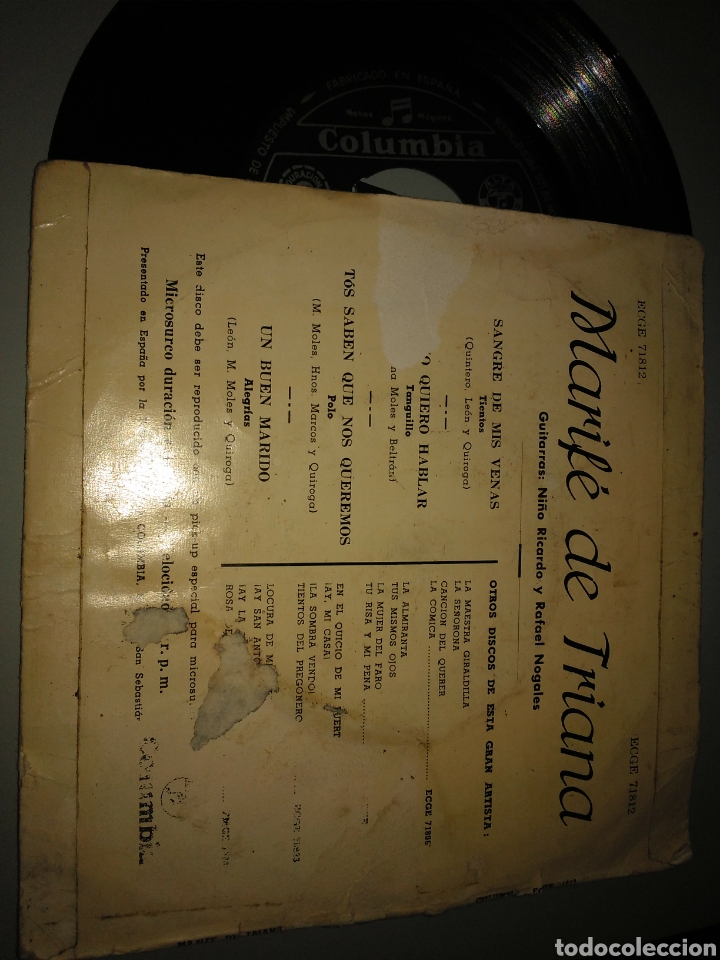 Discos de vinilo: Marif&eacute; de Triana - Foto 2