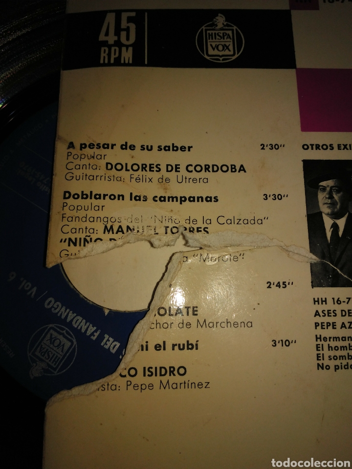 Discos de vinilo: Ases del fandango vol 6 - Foto 3