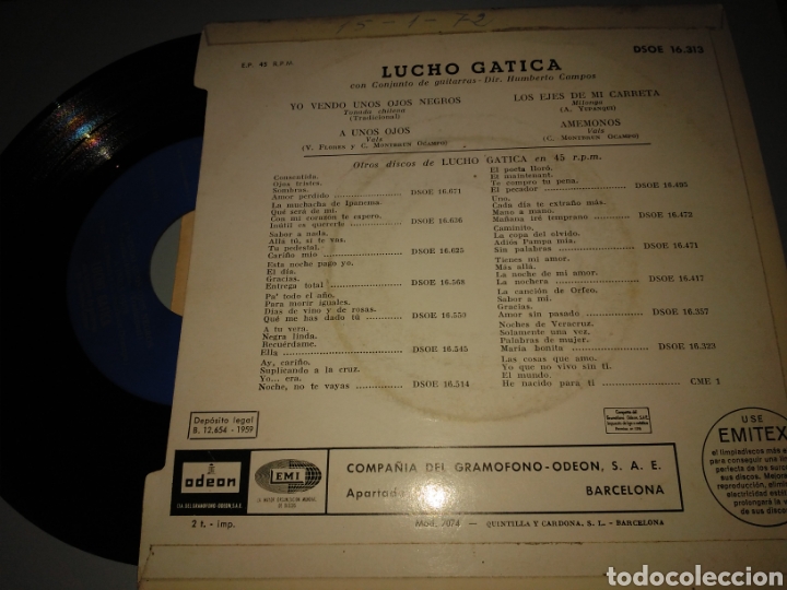 Discos de vinilo: Lucho gatica - Foto 2