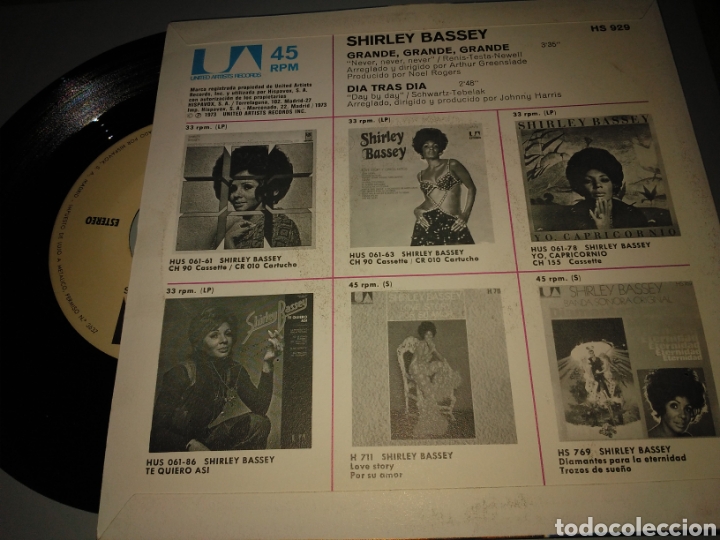 Discos de vinilo: Shirley bassey - Foto 2