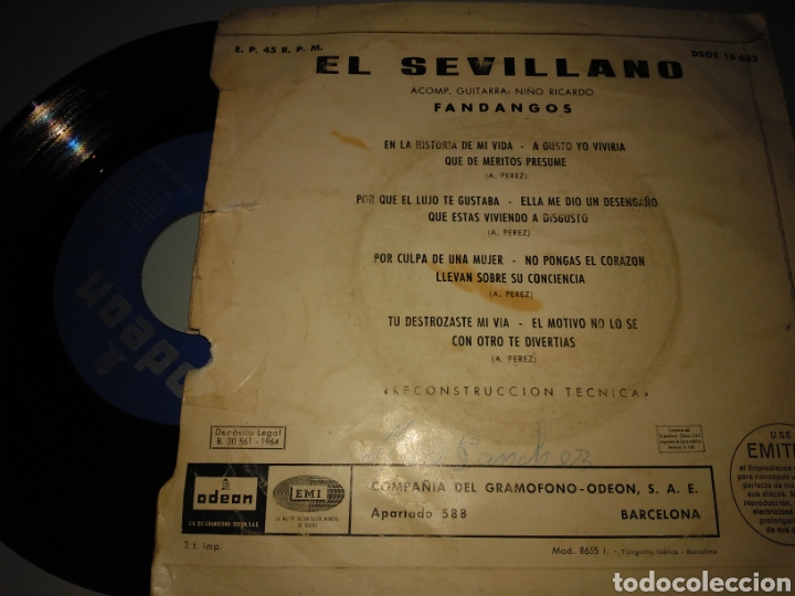 Discos de vinilo: El sevillano - Foto 2