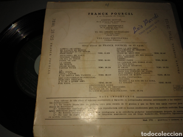 Discos de vinilo: Franck pourcel - Foto 2