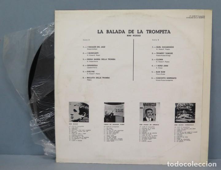 Discos de vinilo: LP. NINI ROSSO. E LA SUA TROMBA - Foto 2