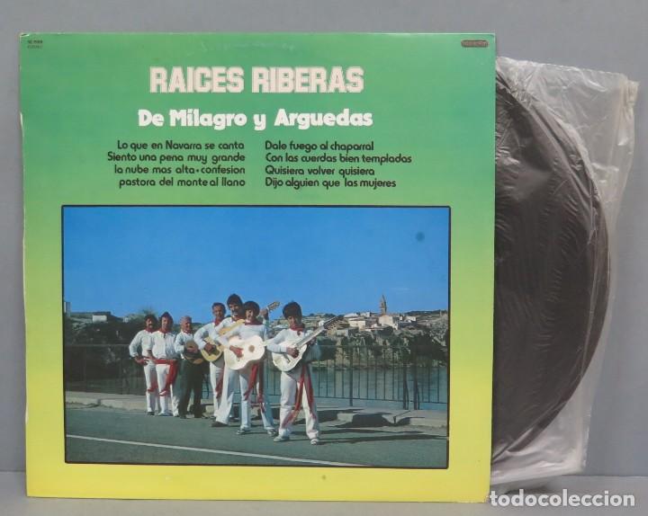 Discos de vinilo: LP. RAICES RIBERAS. DE MILAGRO Y ARGUEDAS - Foto 1