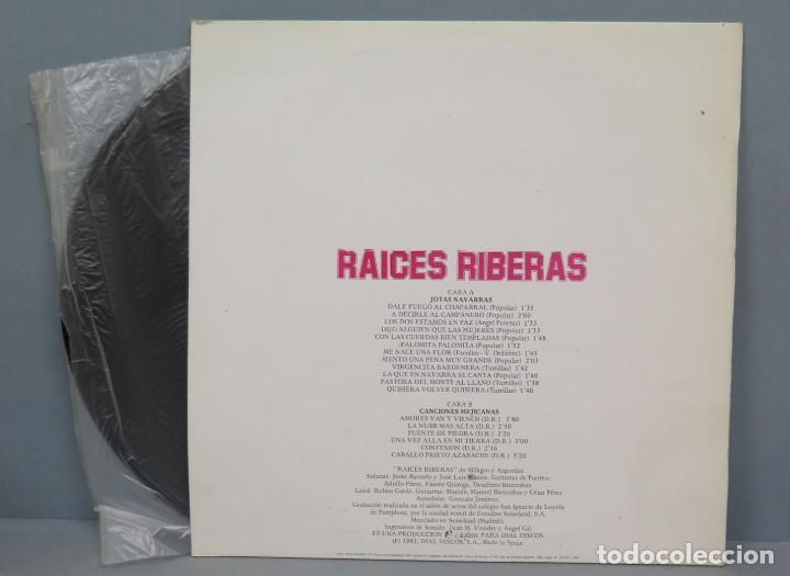 Discos de vinilo: LP. RAICES RIBERAS. DE MILAGRO Y ARGUEDAS - Foto 2