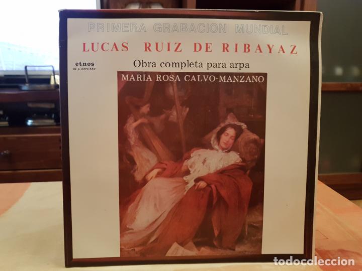Discos de vinil: antiguo LP lucas ruiz de ribayaz obra completa para arpa ver fotos