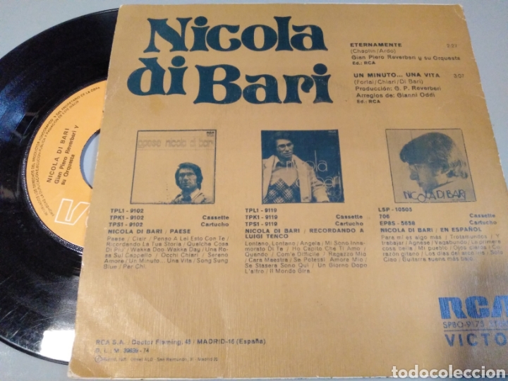 Discos de vinilo: Nicola di Bari - Foto 2