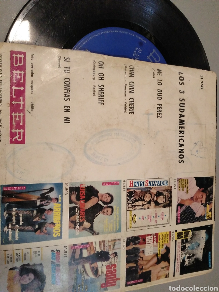 Discos de vinilo: Los tres sudamericanos - Foto 2