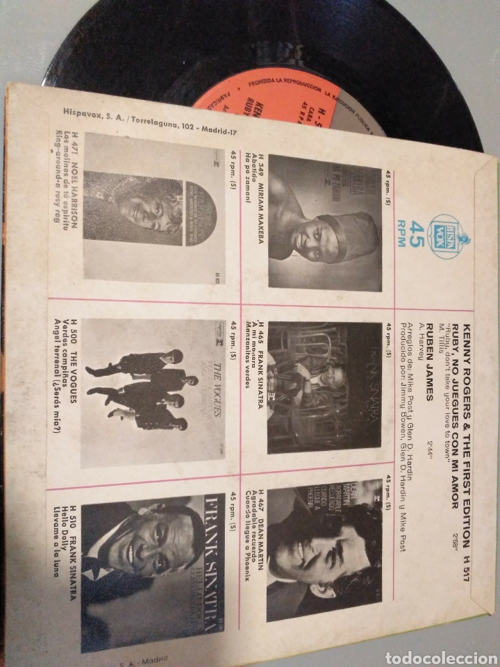 Discos de vinilo: Kenny Rogers - Foto 2