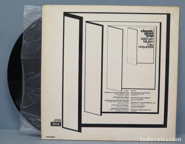 Discos de vinilo: LP. WERNER MULLER Y SU ORQUESTA. CLASSIC GOES POP - Foto 2