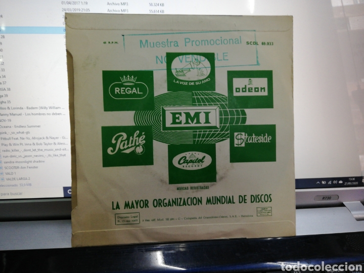 Discos de vinilo: Chacho single congratulations / la la la 1968 - Foto 2