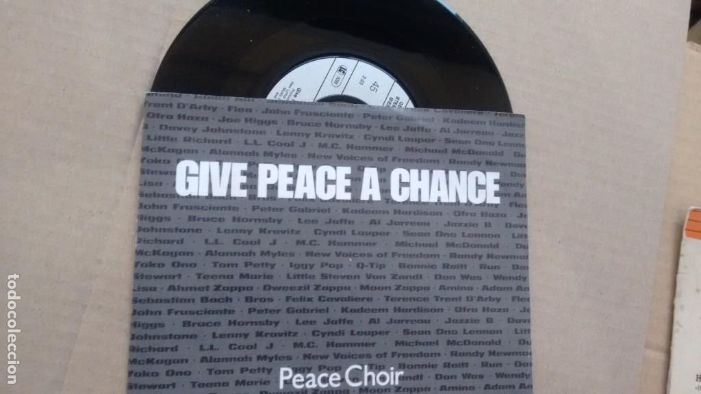 Discos de vinilo: SINGLE ( VINILO)  -PROMOCION-DE   PEACE CHOIR - Foto 1