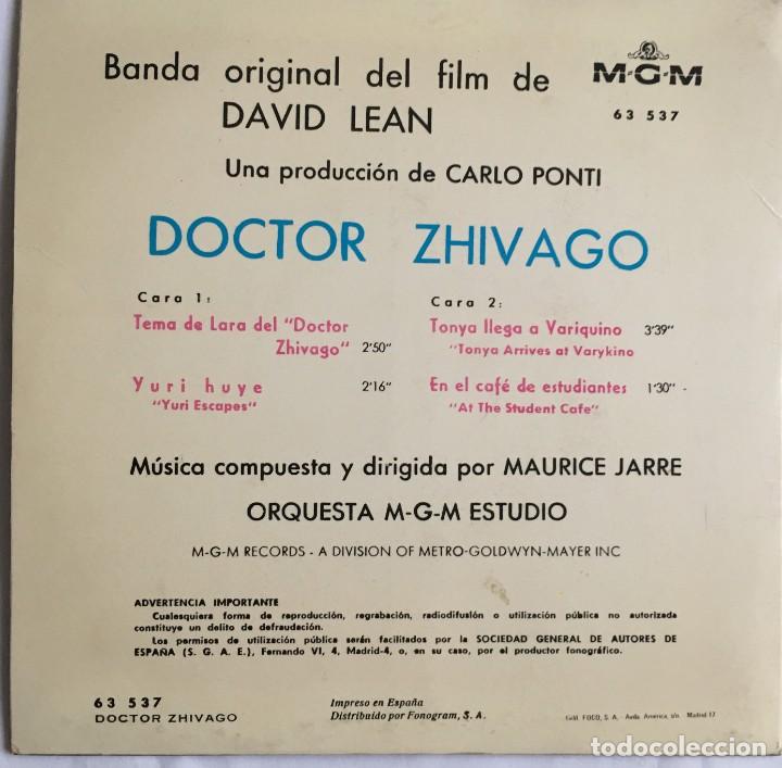 Discos de vinilo: DOCTOR ZHIVAGO 2 SINGLES - Foto 3