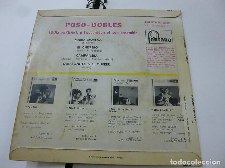 Discos de vinilo: LOUIS FERRARI - PASODOBLES - EP -N - Foto 2