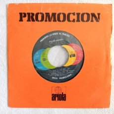 Discos de vinilo: JOSÉ LUIS RODRÍGUEZ - ME VAS A ECHAR DE MENOS / AMAR ES ALGO MÁS - SINGLE PROMOCIONAL 1980 - ARIOLA