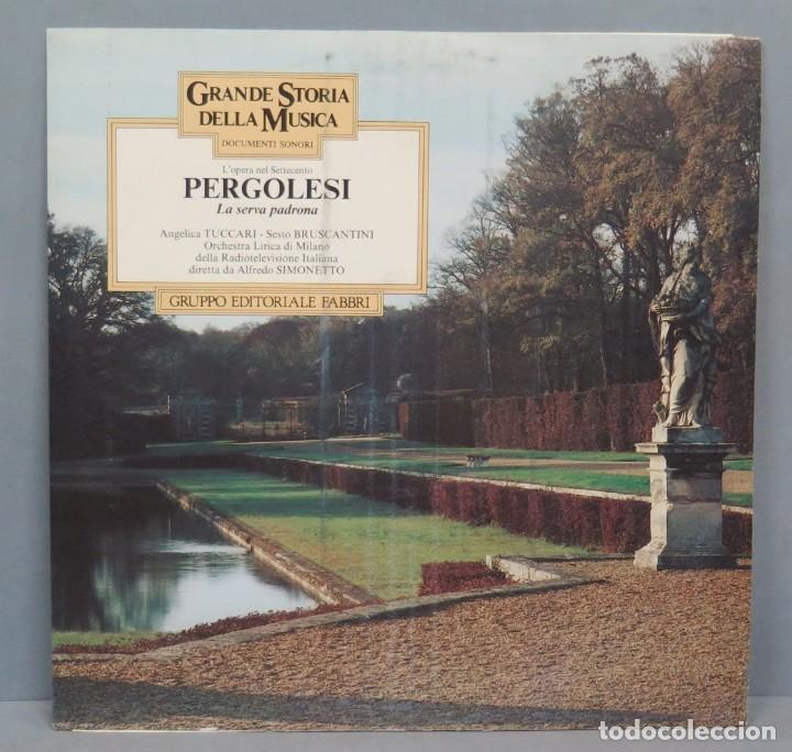 Discos de vinilo: LP. PERGOLESI. LA SERVA PADRONA - Foto 1