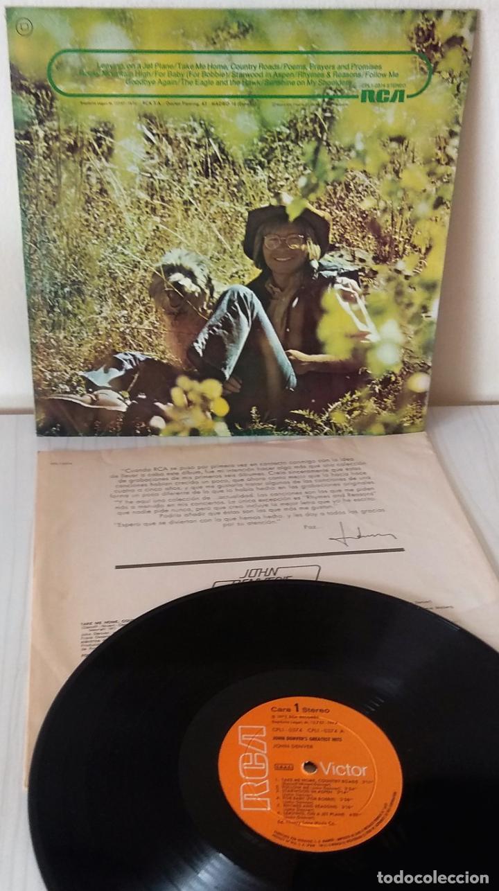 Discos de vinilo: JOHN DENVERS  - GREATEST HITS R C A - 1973 - Foto 2