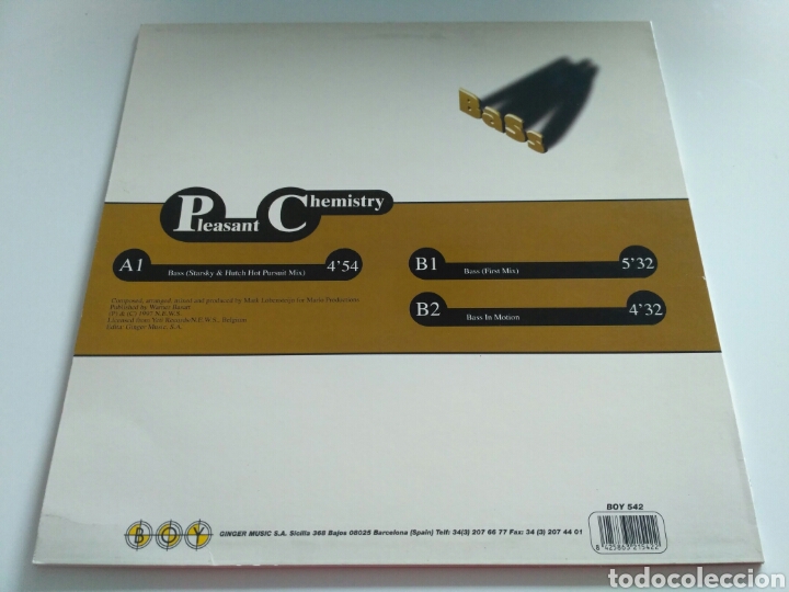 Discos de vinilo: Pleasant Chemistry - Bass - Foto 2