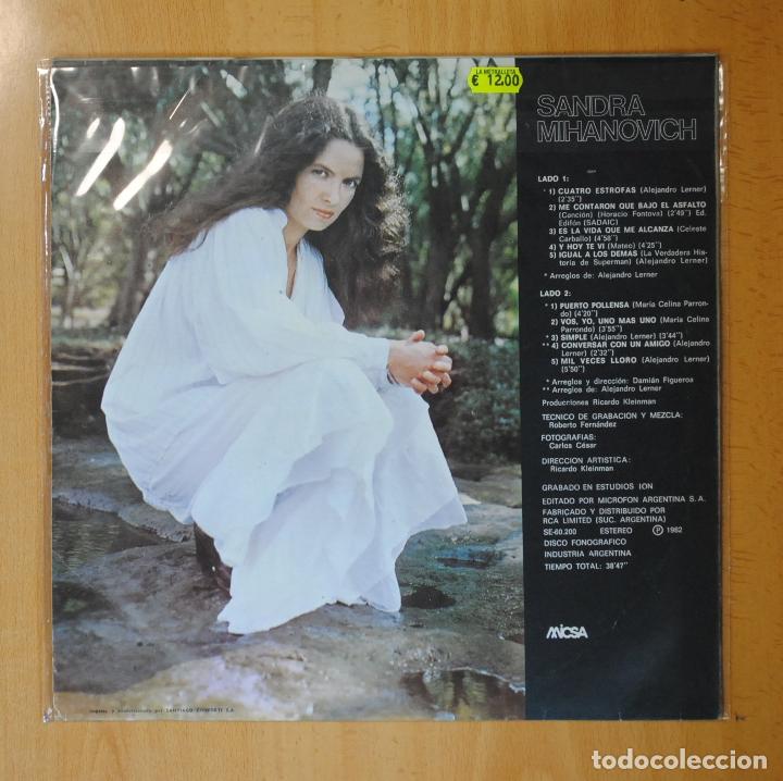 Discos de vinilo: SANDRA MIHANOVICH - SANDRA MIHANOVICH - LP - Foto 2