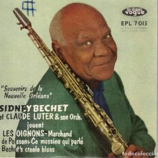 Discos de vinilo: SIDNEY BECHET - SOUVENIRS DE LA NOUVELLE ORLEANS - EP FRANCE