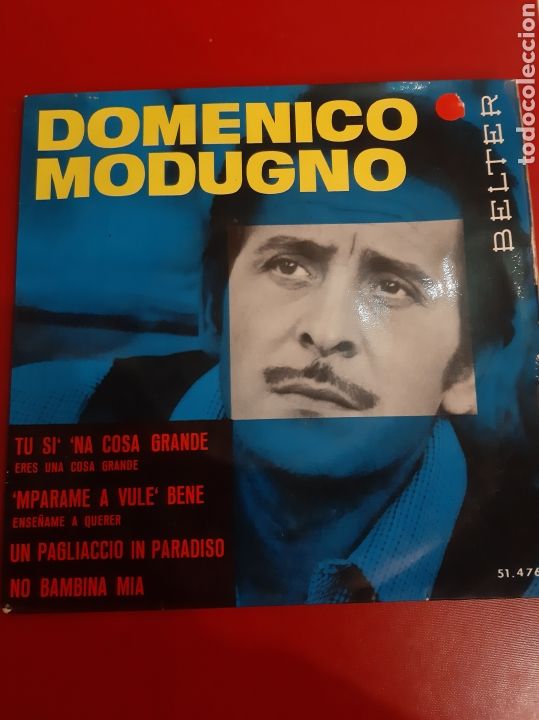 Discos de vinilo: 1965 Domenico Modugno single Belter - Foto 1